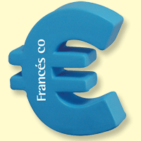 Euro sign stress reliever toy